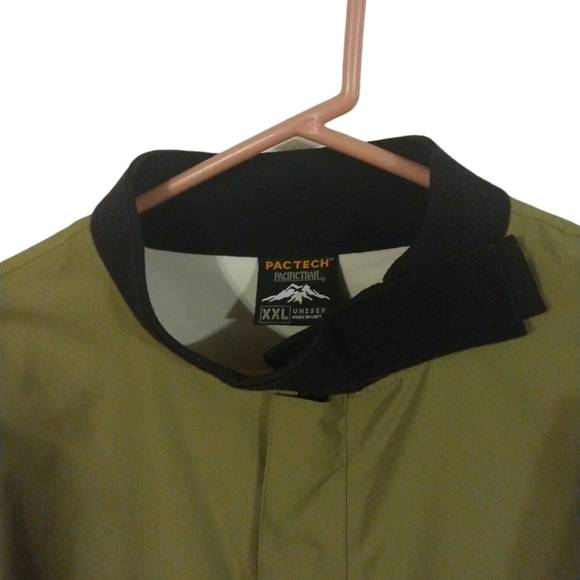 Pac Tech Unisex Windbreaker Jacket Pacific Trails Unisex Green Black w. Mesh XXL - Picture 4 of 9